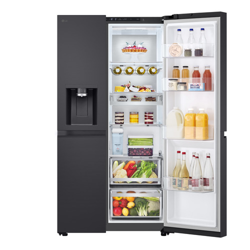 LG GSLE91EVAB side-by-side refrigerator Freestanding – image 9