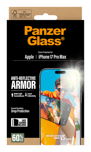 PanzerGlass Ultra-Wide Fit Ceramic II Apple iPhone 17 Pro Max Displayschutz – Foto 3 von 5