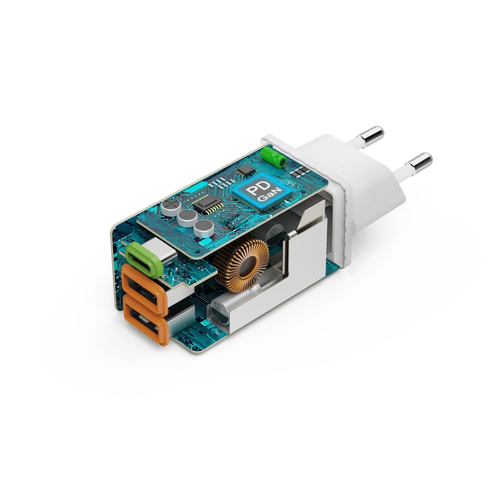 Hama Fast Charger GaN 1x USB-C PD 2x USB-A QC Mini-Charger 45 W Oplader Wit, afbeelding 9