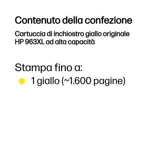 HP 963XL – Cartuccia giallo originale