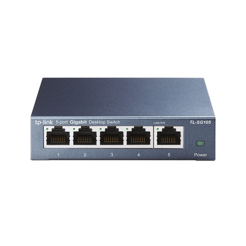 TP-Link TL-SG105 сетевой коммутатор Неуправляемый L2 Gigabit Ethernet (10/100/1000) Черный