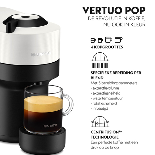 Krups Nespresso Vertuo Pop Coconut White XN9211 mit Aeroccino – Foto 2 von 10