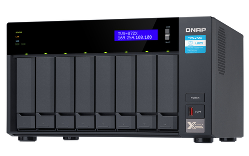 QNAP TVS-872X NAS Tower Intel® Core™ i3 – image 4