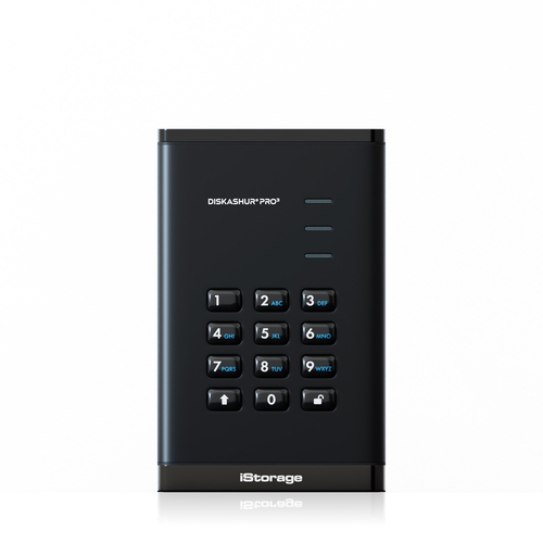 ISTORAGE DISKASHUR PRO3 FIPS 140-3 LEVEL 3 (PENDING) SECURE PIN PROTECTED SSD-1T