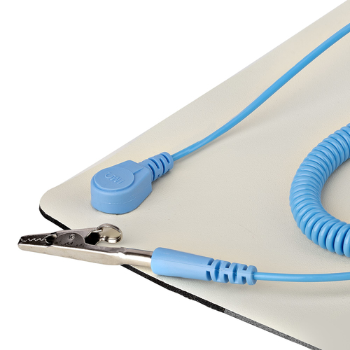 StarTech.com 23x47in Anti Static Mat, ESD Mat for Electronics Repair, Anti Static Desk Mat w/Detachable Grounding Wire, ANSI/ESD S 4.1 Compliant, Flexible Thermoplastic Work Mat/Pad - Suitable for Tables (LG-ANTI-STATIC-MAT) Antistatisk underlag – billede 5