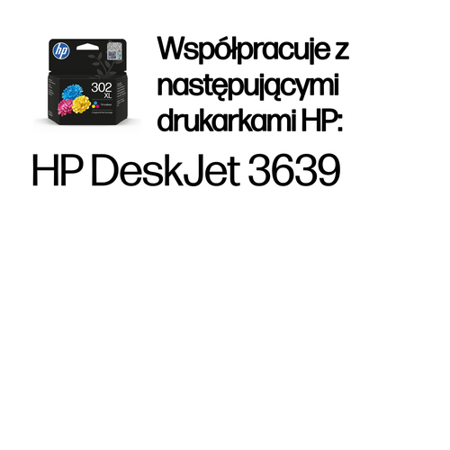 Oryginalny tusz wkład HP 302 XL Tri-Colour F6U67AE
