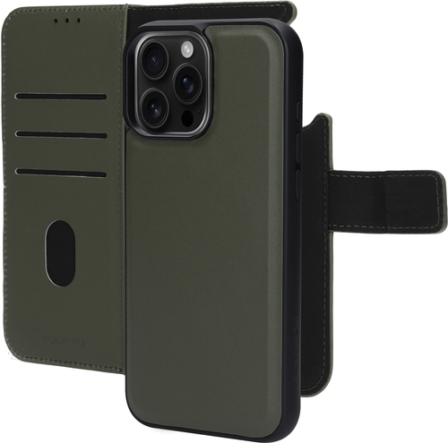 Mobiparts Leather 2 in 1 Wallet Case Apple iPhone 16 Pro Max Green – image 1