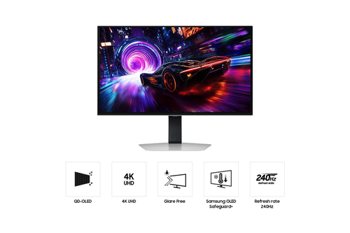 Samsung Unisex Odyssey OLED G81SF 32" 4K Monitor 240Hz 0.03ms in Silver Silver female - image 4