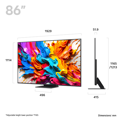 LG 86QNED9MA6B.AEK TV 2.18 m (86") 4K Ultra HD Smart TV Wi-Fi Black – image 2
