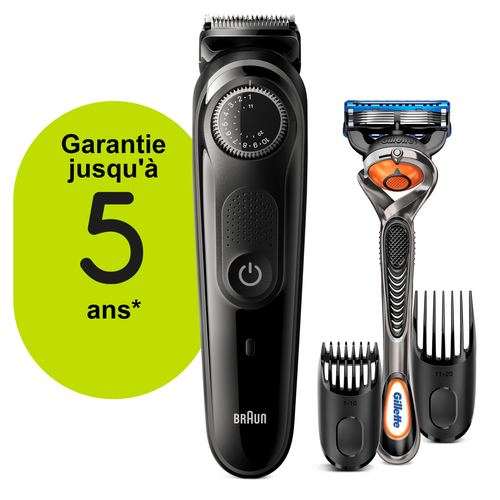 Braun Beard Trimmer BT5242 Men Trimmer & Hair Clipper, 39 Length Settings, Black/Grey – image 4