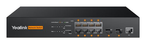 8-PORT L2+ GIGABIT MANAGED SWITCH WITH WEB-BASED MANAGEMENT, UP TO 130W POE/POE+