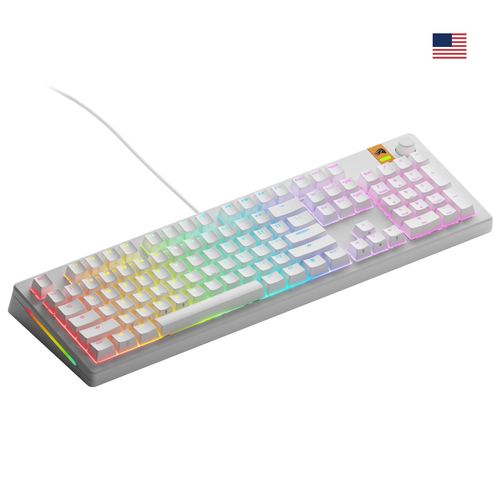 Glorious Gaming GMMK 3 HE 100% Prebuilt клавиатура Игровой USB QWERTY Американский английский Белый