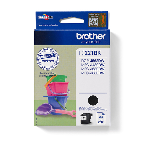 Brother LC221BK Inkjet Cartridge Black LC221BK - image 1