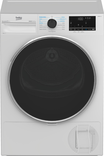 Beko B5T4923IW 9kg Heat Pump Tumble Dryer with IronFinish™