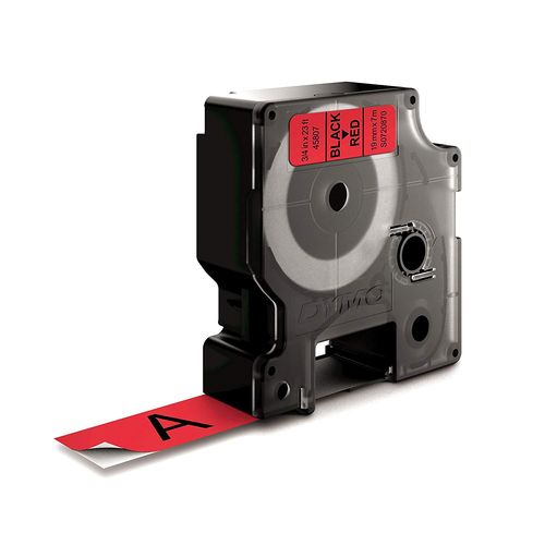 Dymo Black on Red 2000/5500 Standard Tape 19mmx7m - image 6