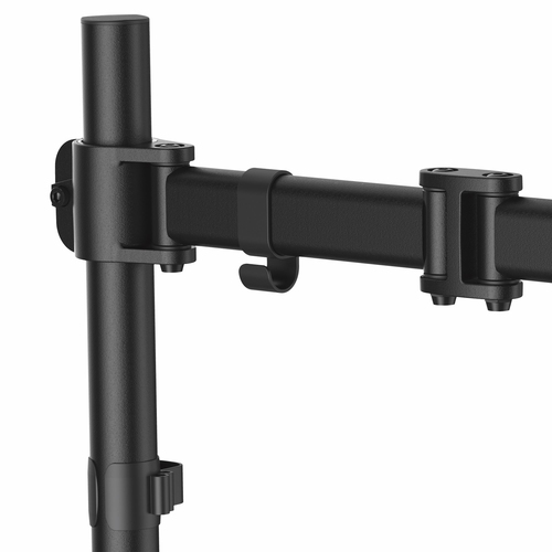 StarTech.com Desk Mount Monitor Arm for up to 34 VESA Compatible Displays, Articulating Pole Mount with Single Monitor Arm, Ergonomic Height Adjustable, Desk Clamp or Grommet, Black - Small Footprint Design (ARMPIVOTB) – billede 3
