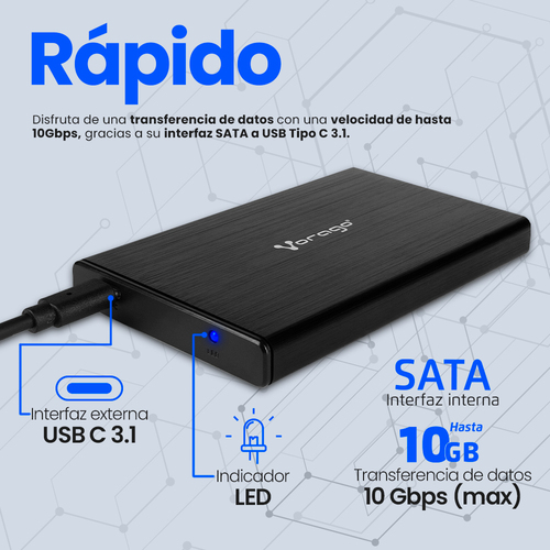 Enclosure VORAGO HDD-202