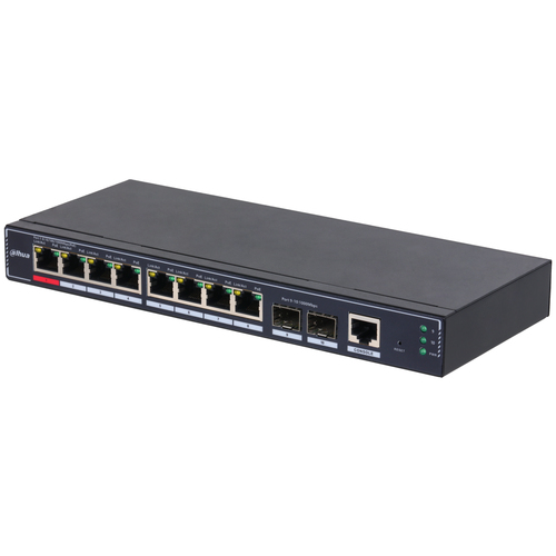 Dahua Technology PoE SG4010P-2F Managed L2 Gigabit Ethernet (10/100/1000) Power over Ethernet (PoE) Black – image 1