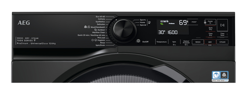 AEG Series 7000 LWR7416U6UD washer dryer Freestanding Front-load Black – image 2
