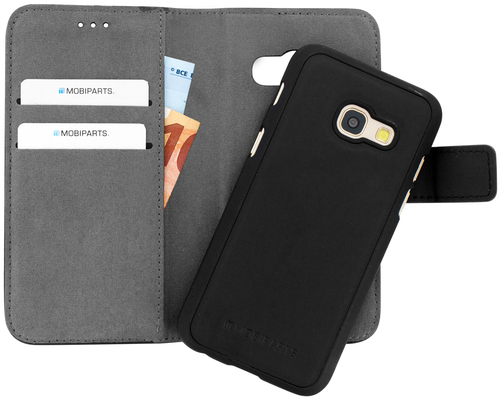 Mobiparts 2 in 1 Premium Wallet Case Samsung Galaxy A3 (2017) Black – image 1