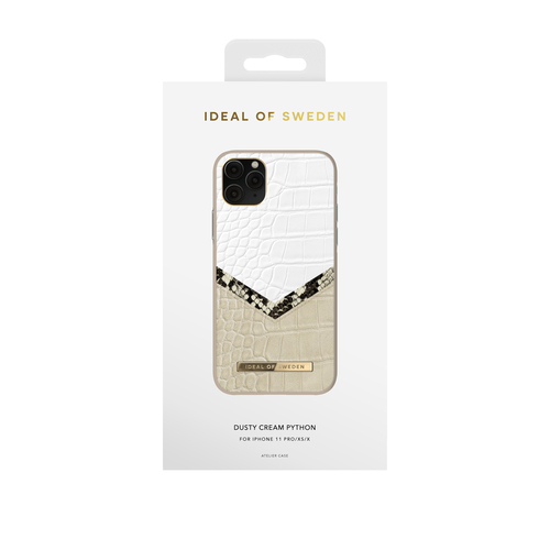iDeal of Sweden Atelier Case iPhone 11P/XS/X Dusty Cream Python