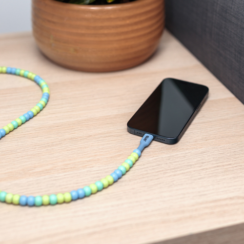 Club 3D USB-C Beaded Cable Blue, 2 meter kabel, afbeelding 4