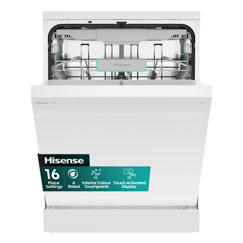 Hisense HS663A90WUK Full-size Dishwasher - White - image 1