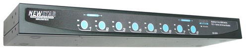 Neomounts NS831D KVM switch Rack mounting Black