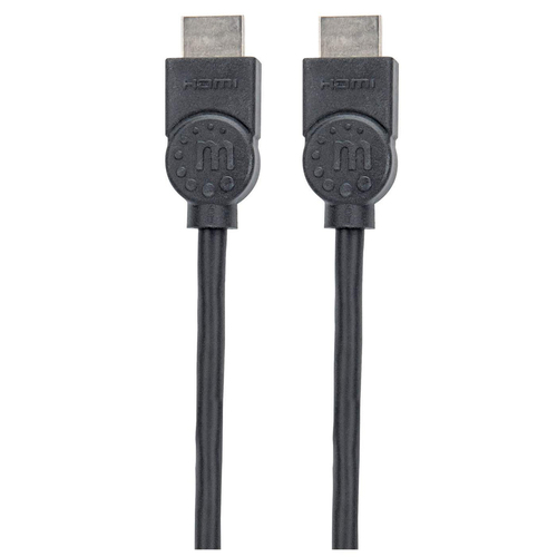 Manhattan Cable HDMI 4K@30 Hz, 1,5 m, compatible con 1080p y la mayoría de usos 4K (compruebe las especificaciones 4k de su sistema para estar seguro), macho a macho, Ultra HD 4K×2K, negro, garantía de por vida, equivalente a HDMM150CM imagen 4
