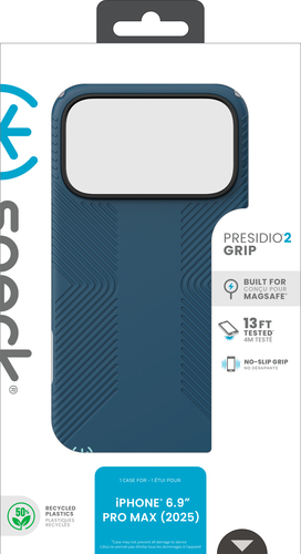 Speck Presidio2 Grip + MS Apple iPhone 17 Pro Max Deep Sea Blue- with Microban – image 5