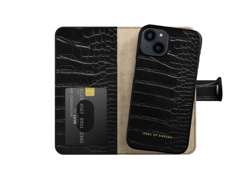 iDeal of Sweden Magnet Wallet+ iPhone 13 / 14 / 16e / 17e Black Croco – image 4