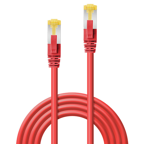 Lindy Patchkabel Cat6A S/FTP LSOH Cat7 Rohkabel rood 1.50m, afbeelding 3