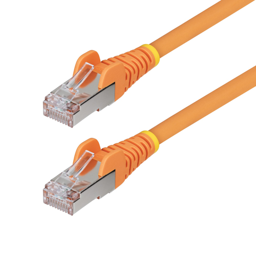 10FT ORANGE CAT6A ETHERNET CABLE, SNAGLESS RJ45, 10G, 100W POE, S/FTP, LSZH, 27A