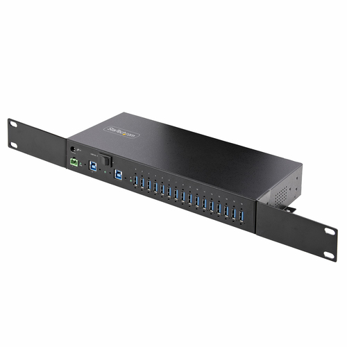 StarTech.com 16-Port Industrial USB 5Gbps Hub with Power Adapter, Metal Enclosure, Mountable, ESD Protection, Terminal Block Power, USB Charging,, afbeelding 7