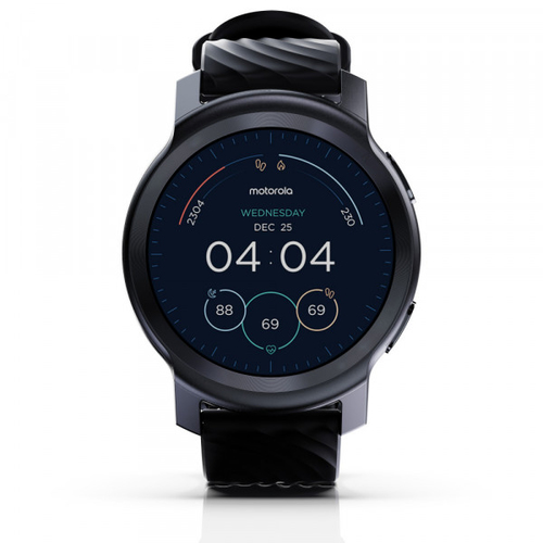 Motorola Moto Watch 100 3,3 cm (1.3") ЖК 42 mm Цифровой 360 x 330 пикселей Черный GPS (спутниковый)