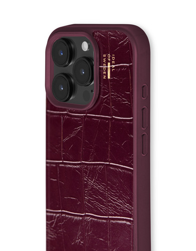 iDeal of Sweden Vegan Leather Case MagSafe iPhone 16 Pro Fine Wine Croco – image 3