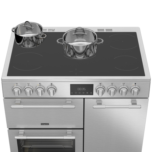 Hotpoint RH90CA20X cooker Gas Ceramic hob Stainless steel – image 6