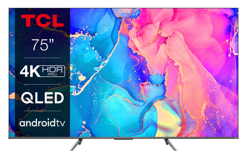 TCL 75C635K TV 190.5 cm (75") 4K Ultra HD Smart TV Wi-Fi Silver, Stainless steel – image 2