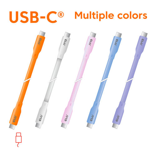 Club3D USB4 Gen 3x2 20Gbps 240W USB Type-C 2m Paars, afbeelding 2