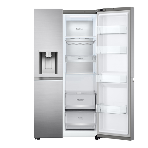 LG GSLV90PZAM side-by-side refrigerator Freestanding – image 9