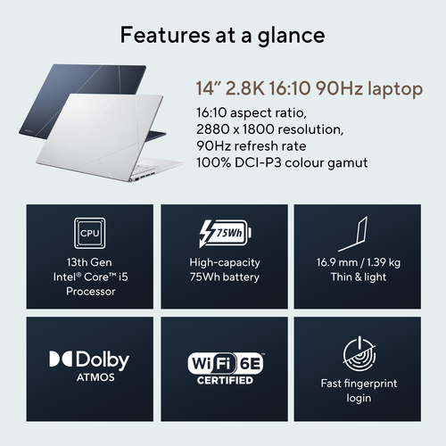 ASUS Zenbook 14 OLED UX3402VA-KN114W Intel® Core™ i5 i5-1340P Laptop – image 9