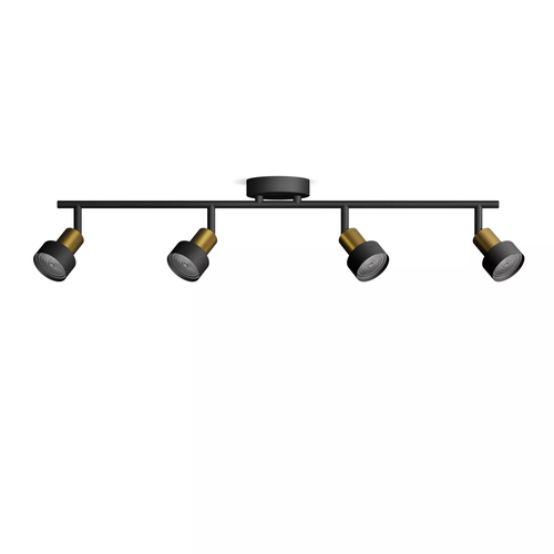 Philips Opbouwspot Conduit - Zwart - 13,4cm - 4xgu10, afbeelding 2