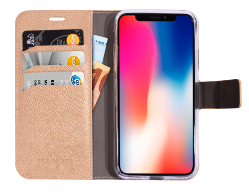 Mobiparts Saffiano Wallet Case Apple iPhone X, iPhone XS Copper – image 4