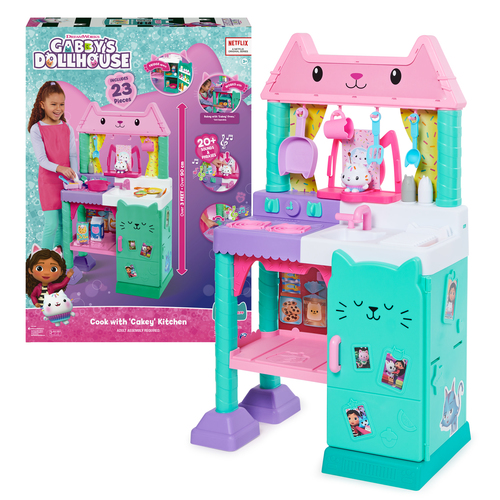 Spin Master Gabby's Dollhouse, Cakey Kitchen Set for Kids with Play