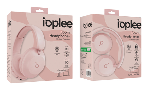 IOPLEE IOPBOOMBTPK headphones/headset Wired & Wireless Head-band Calls/Music Bluetooth Pink – image 3