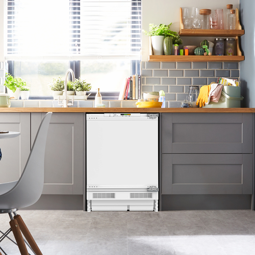 Beko BSF4682 Integrated Under Counter Freezer with Fixed Door Hinge Kit - E Rated, White - image 7