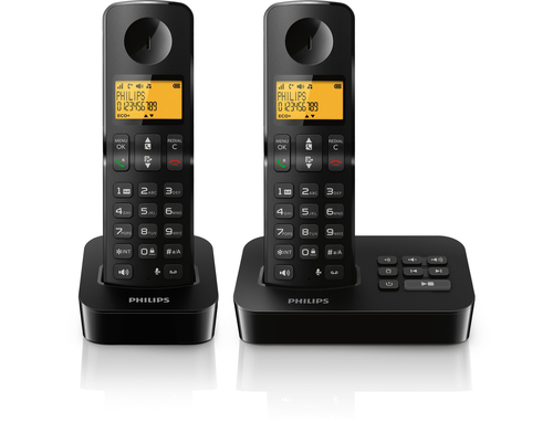 Philips D2152B/38 telephone DECT telephone Caller ID Black – image 2