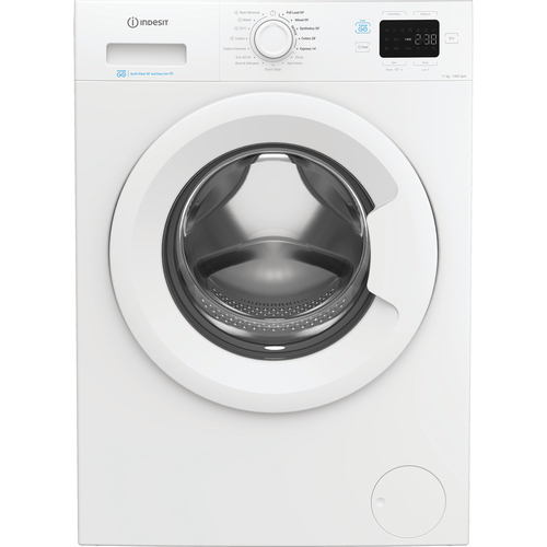 Indesit IP 1146 Push&GO UK 11kg Washing Machine with 1400 rpm - White - A Rated, White - image 1