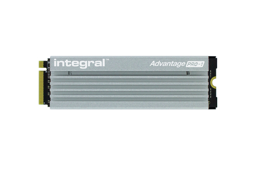 Integral 4TB - 4000GB SSD M.2 2280 NVME 1.4 PCIe Gen4 x4 R-7200MB/s W-6850MB/s IOPS R-940K W-1000K TLC TBW 2800 WITH HEATSINK ADVANTAGE PRO-1