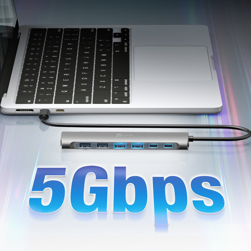 j5create USB-C 7-Port HUB 5A2C – image 6